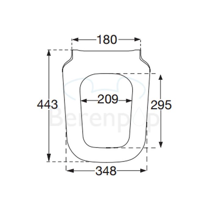 Villeroy en Boch Joyce Slimseat 9M62S101 toiletzitting met deksel wit