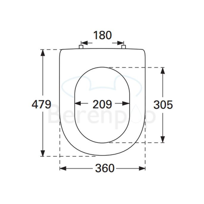 Villeroy en Boch My Nature 9M33S1R1 toiletzitting met deksel wit *niet meer leverbaar*