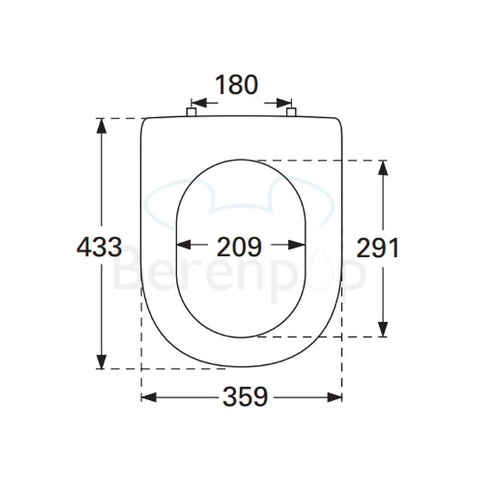 Villeroy en Boch Subway 2.0 9M68Q101 toiletzitting met deksel wit