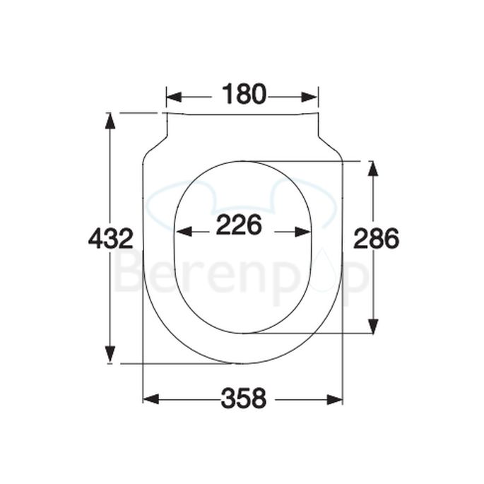 Villeroy en Boch Subway 2.0 Slimseat 9M78S101 toiletzitting met deksel wit