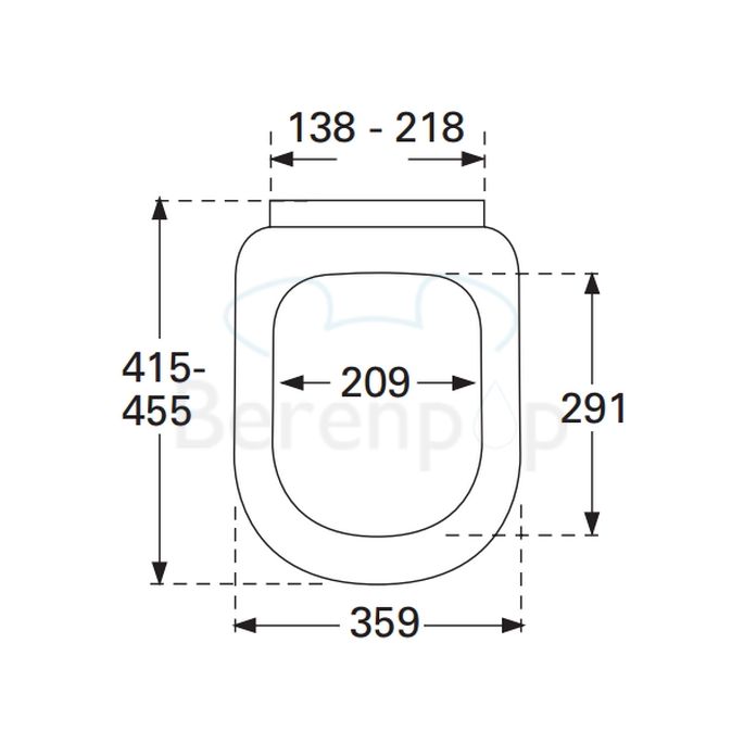 Villeroy en Boch Subway 9M55Q101 toiletzitting met deksel wit