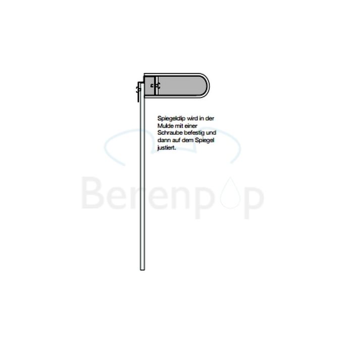 Decor Walther 0419600 BOOK 1-60 LED spiegellamp dimbaar 60x11,5cm chroom