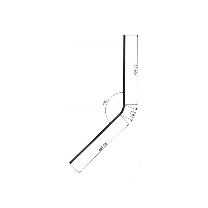 Exa-Lent Universal monsterstukje doucherubber type DS43 - 2cm lengte en geschikt voor glasdikte 6mm - 1 flapje