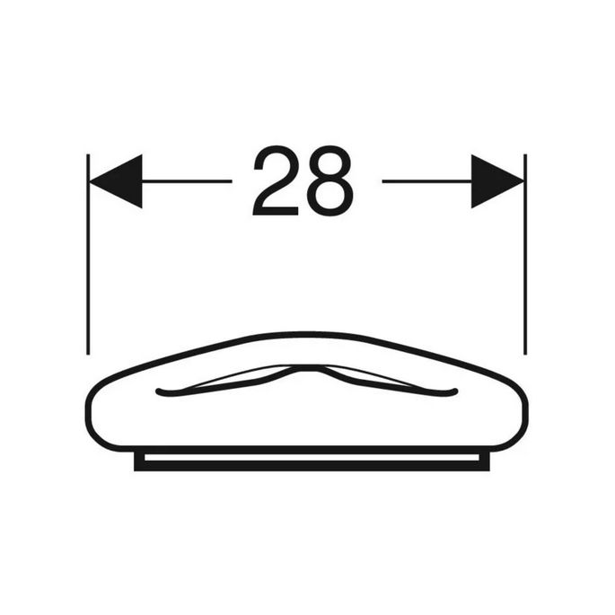 Geberit 300 Kids S8H51101020G toiletzitting (kinderzitting) zonder deksel rood