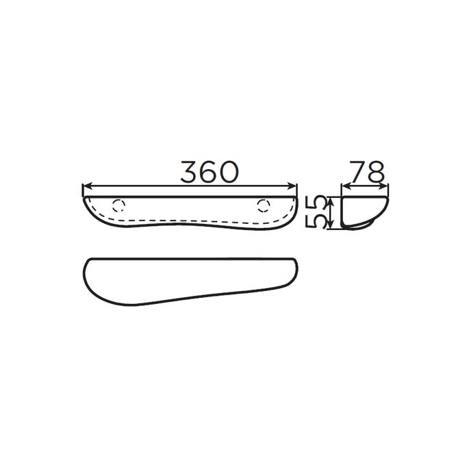 Clou Cliff CL0900016 planchet 360mm keramiek oranje