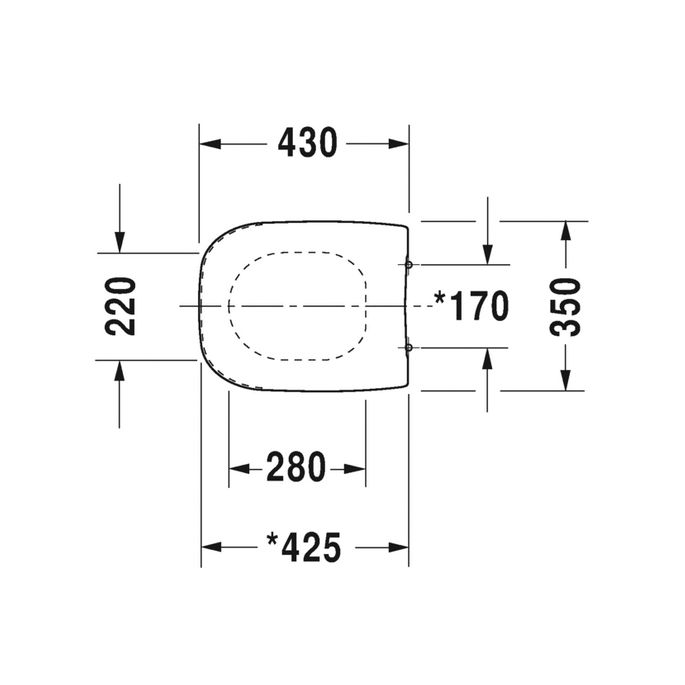 Duravit D-Code compact 0067310099 toiletzitting met deksel wit