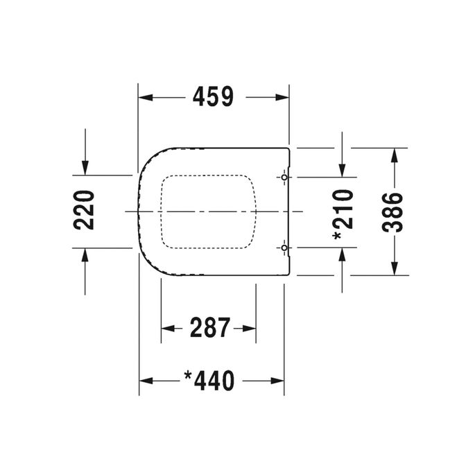 Duravit P3 Comforts 0020310000 toiletzitting met deksel wit *niet meer leverbaar*