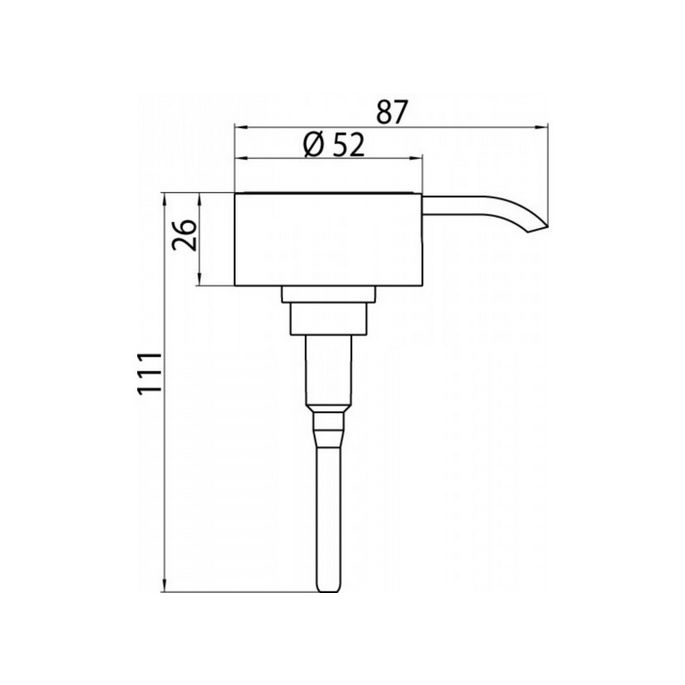 Emco System 2 352100190 doseerpomp metaal chroom