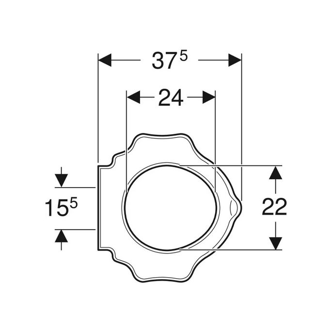 Geberit 300 Kids S8H51112150G turtle design toiletzitting (kinderzitting) zonder deksel geel