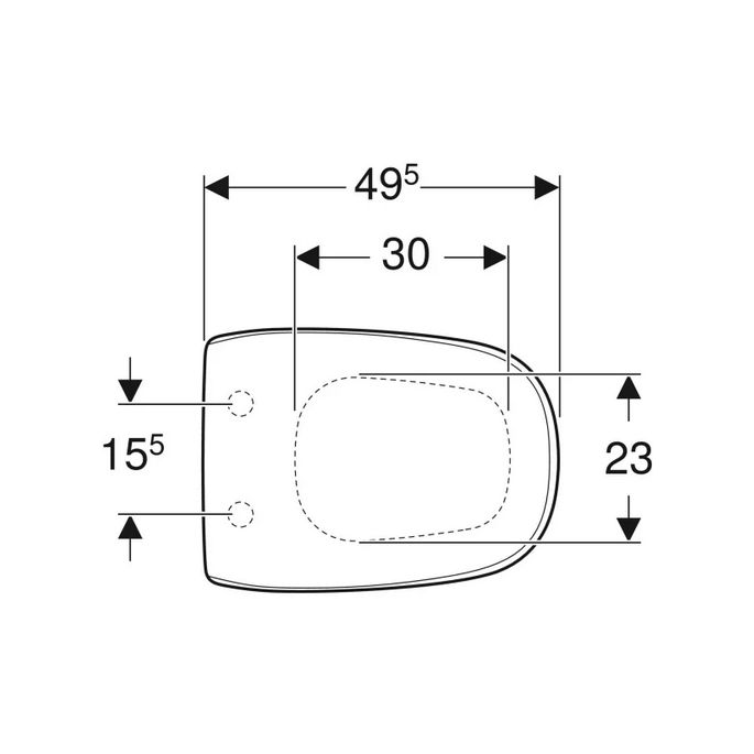 Geberit Citterio 500540011 toiletzitting met deksel wit