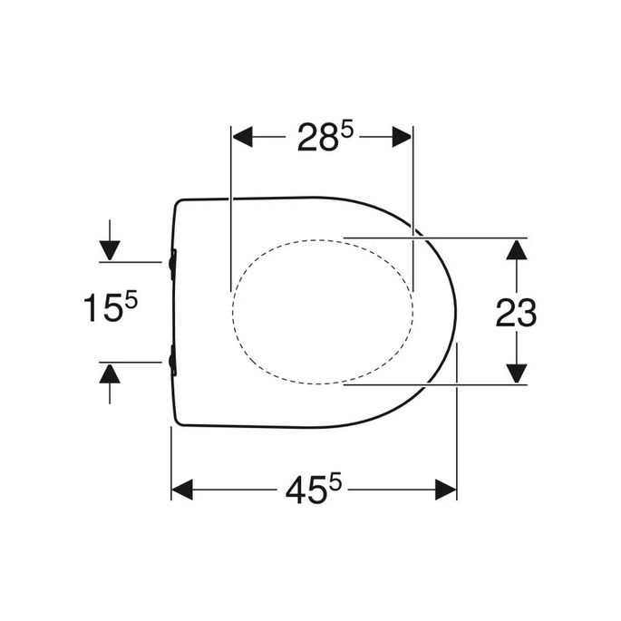 Geberit Renova 500836011 toiletzitting met deksel wit