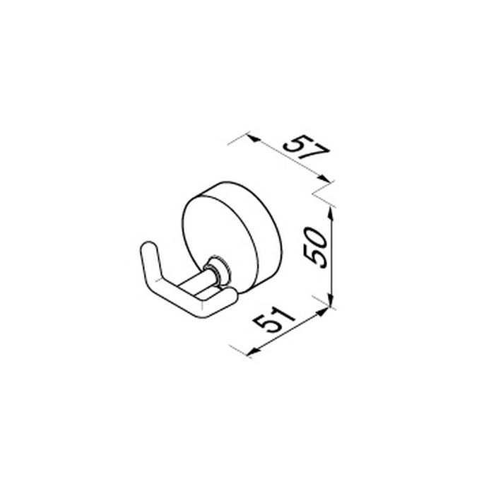 Geesa 27 Collection 912715-02 haak dubbel chroom