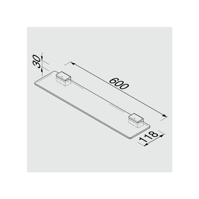 Geesa AIM 91840102 planchet 60cm chroom