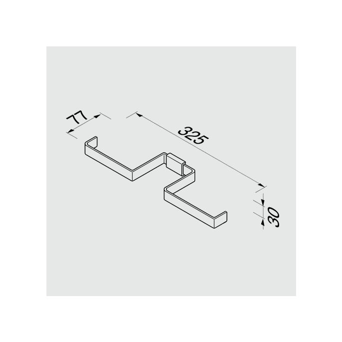 Geesa AIM 91841802 dubbele toiletrolhouder chroom