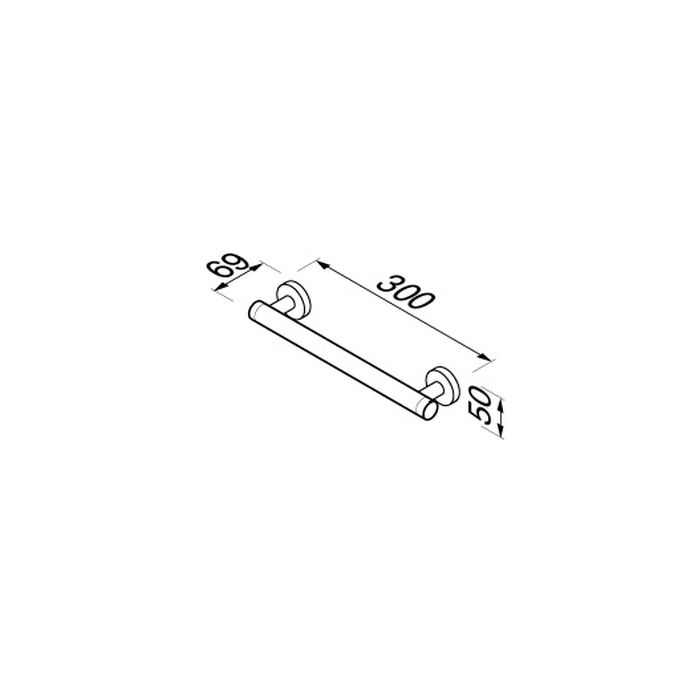 Geesa Comfort & Safety 915806-02 veiligheidsgreep 30cm chroom