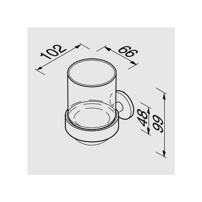 Geesa Nemox Black 91650206 glashouder mat zwart