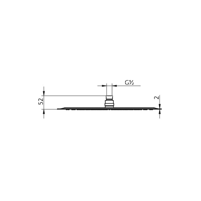 HSK Shower & Co! 1100056 hoofddouche rond super-vlak 400x2mm RVS gepolijst