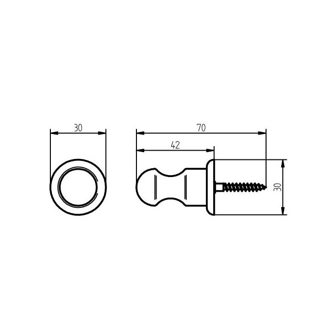 Haceka Allure 1126179 haak chroom (set van 2 stuks)