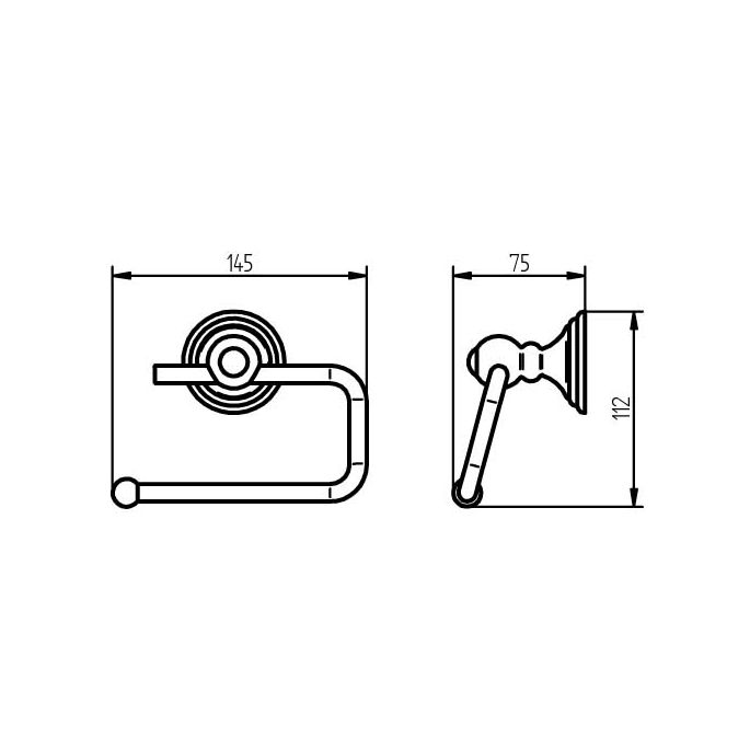 Haceka Allure 1208631 closetrolhouder RVS geborsteld