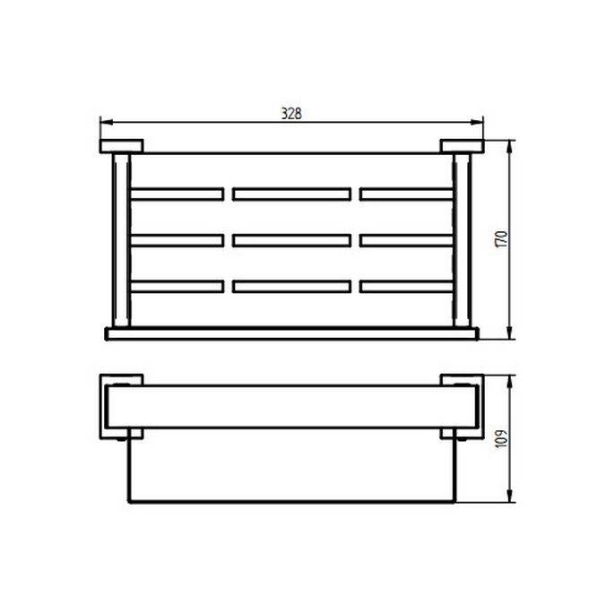 Haceka Edge 1143821 flaconhouder chroom