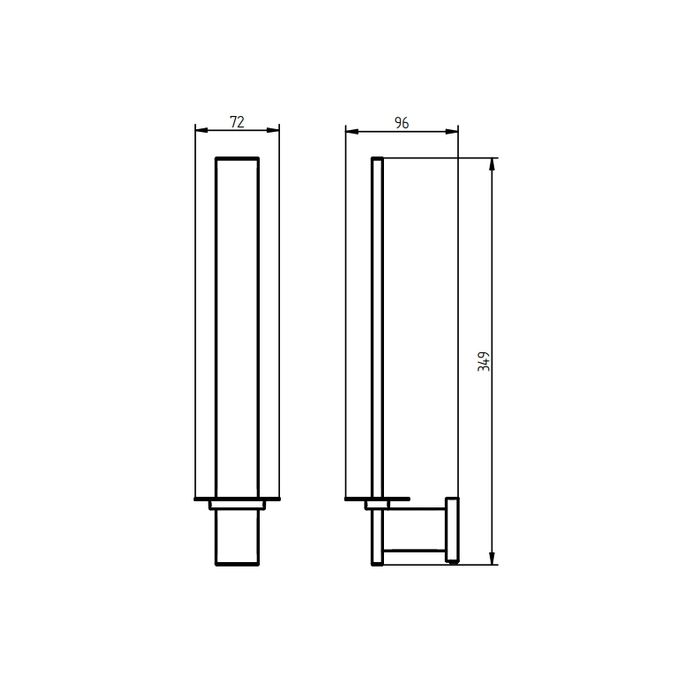 Haceka Edge 1208808 reserverolhouder grafiet