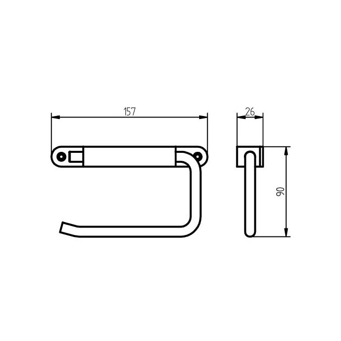 Haceka Ixi 1110583 closetrolhouder RVS geborsteld