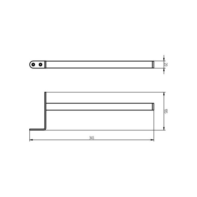 Haceka Ixi 1118376 reserverolhouder RVS geborsteld