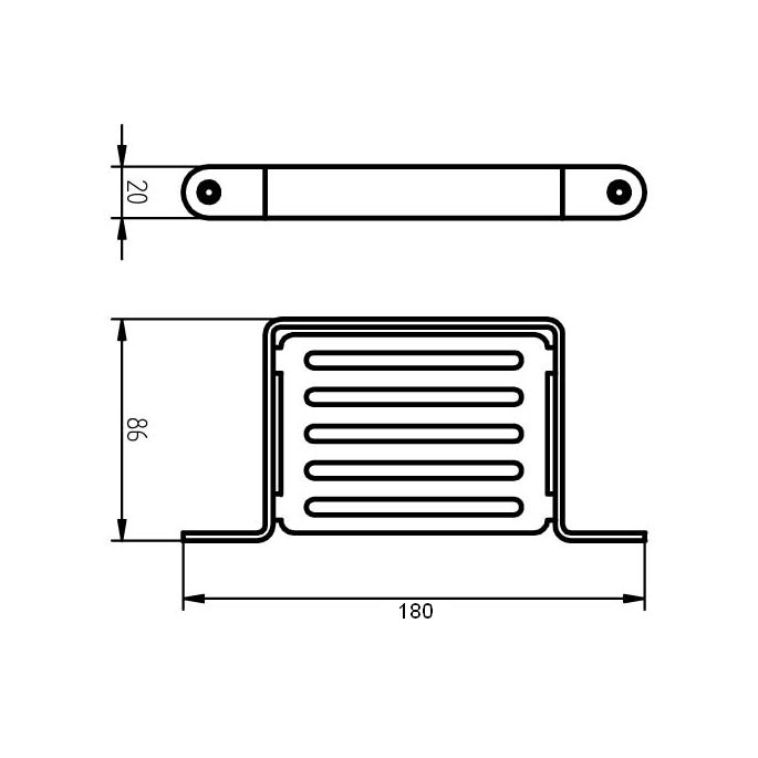 Haceka Ixi 1208579 zeephouder draad mat zwart