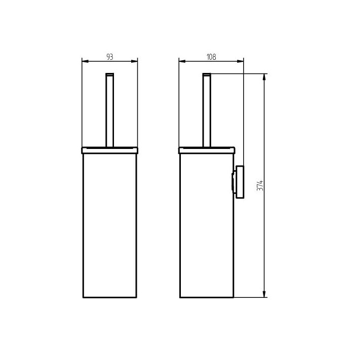 Haceka Kosmos Tec 1110880 closetborstel RVS geborsteld