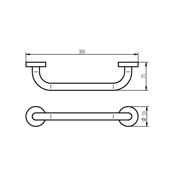 Haceka Kosmos Zwart 1208622 badgreep 30cm zwart