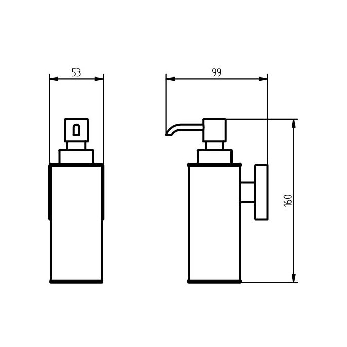 Haceka Mezzo Tec 1120789 zeepdispenser RVS geborsteld