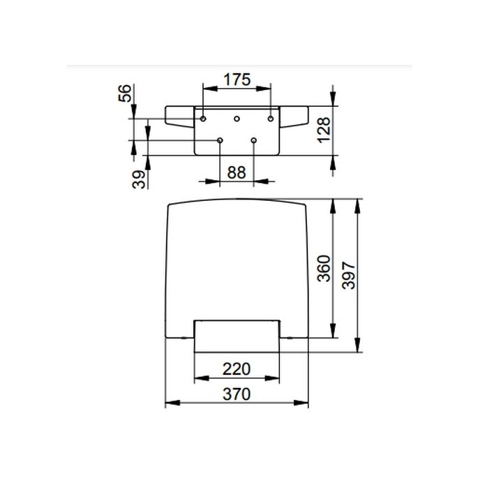 Keuco Collectie Plan 14983010037 klapzitting verchroomd/ zwartgrijs (RAL 7021)