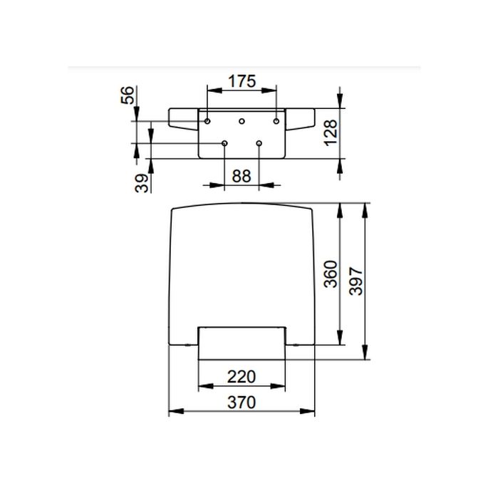 Keuco Collectie Plan 14983170037 klapzitting aluminium gelakt/ zwartgrijs (RAL 7021)