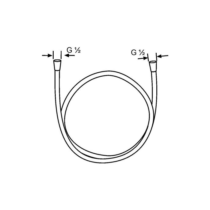 Kludi 6107105-00 Suparaflex Silver doucheslang 125cm chroom