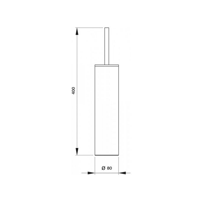 Pure Duero DU5481-ZW toiletborstelgarnituur staand mat zwart