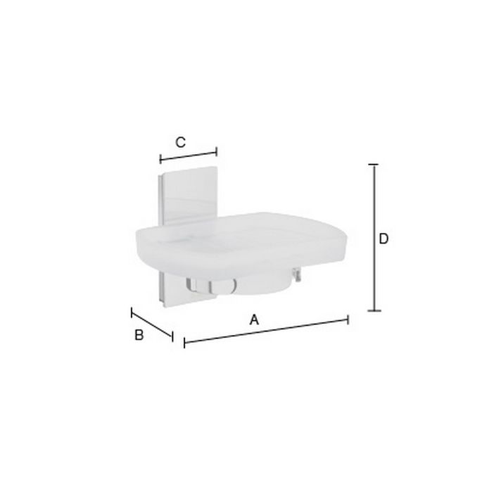 Smedbo Pool ZK342 zeepschaalhouder chroom