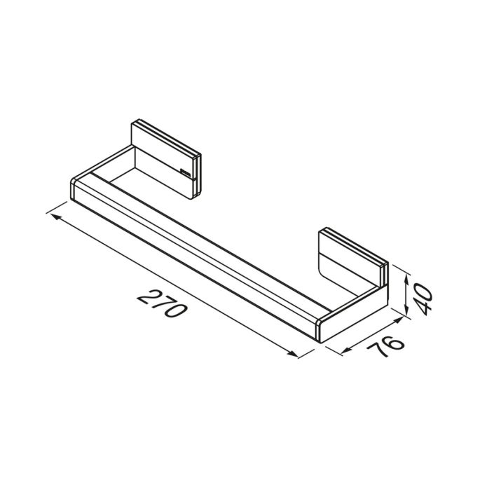 Geesa Craft 911506-02 badgreep 30 cm chroom