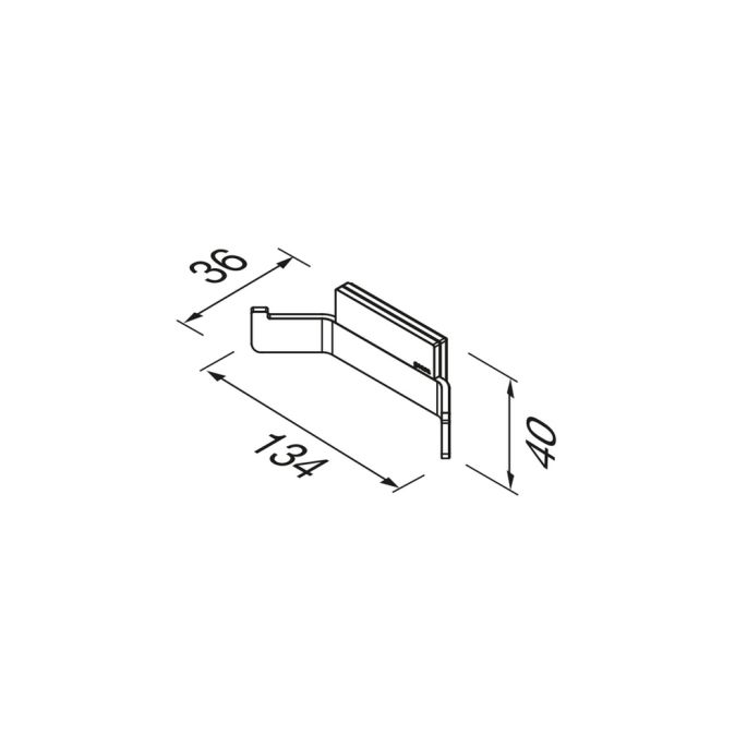Geesa Craft 911515-02 handdoekhaak dubbel chroom