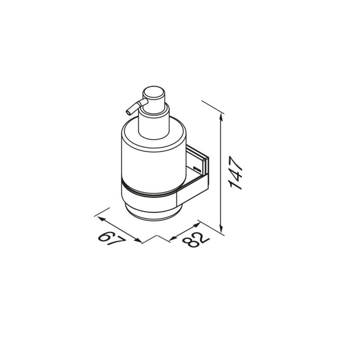 Geesa Craft 911516-02 zeepdispenser 200 ml chroom