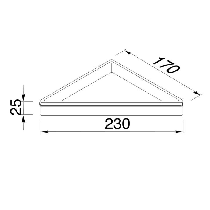 Geesa Frame 918803-06-06 hoekplanchet zwart