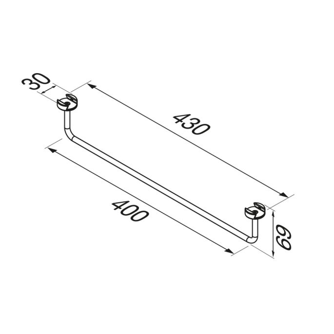 Geesa Leev 918207-06 handdoekrek zwart