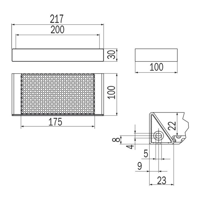 Inda Indissima A88510NS zeep korf RVS geborsteld