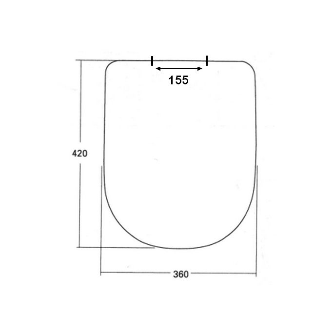 Sphinx 330/355/390 S8H51200000 OLK-05 toiletzitting met deksel wit (OUTLET)