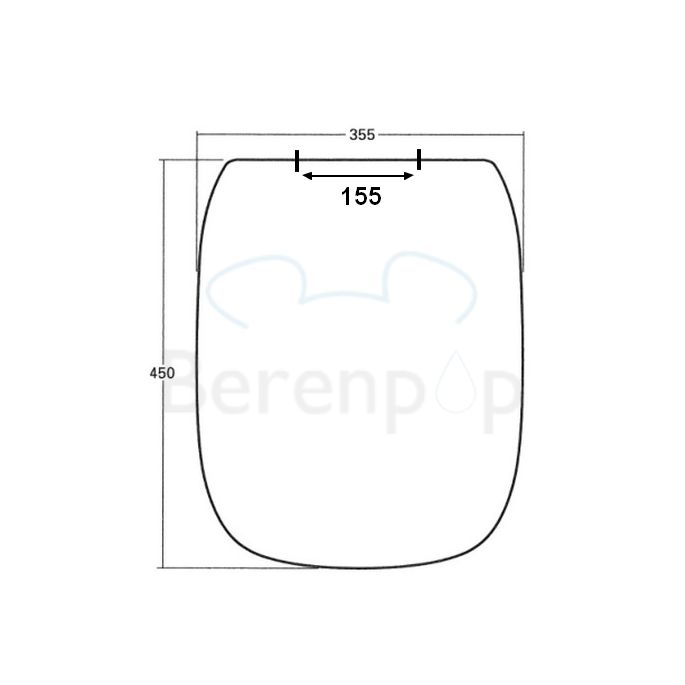 Sphinx 380 S8H50508030 OLW-19 softclose toiletzitting met deksel pergamon (OUTLET)