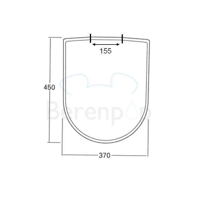 Sphinx 420 S8H5501R000 OLW-12 toiletzitting met deksel wit (OUTLET)
