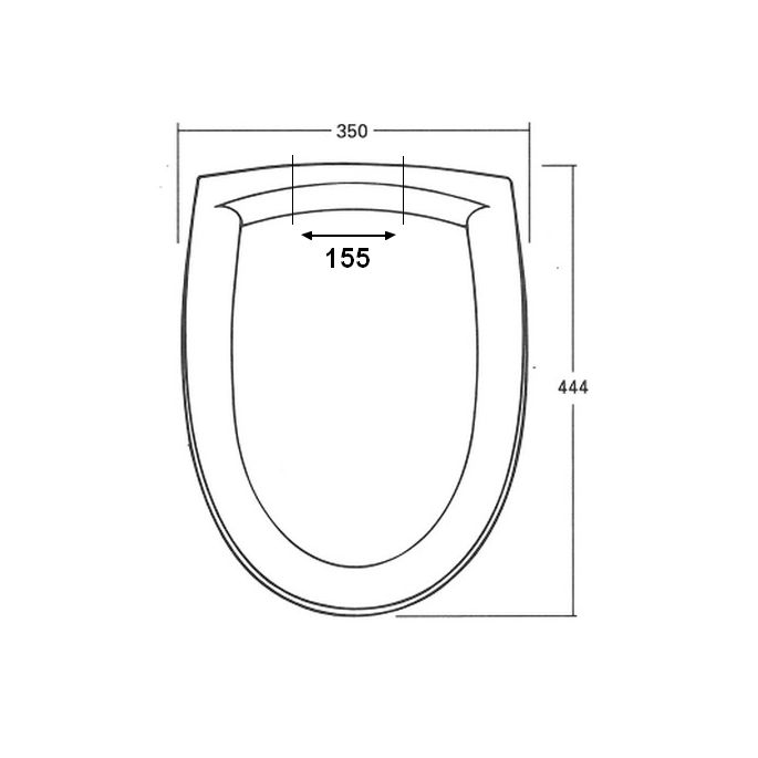 Sphinx Gilia S8H5M0S0030 OLK-06 softclose toiletzitting met deksel pergamon (OUTLET)