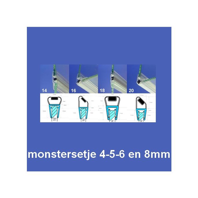Exa-Lent Universal MON-M Sample set - magnetic strips 4-5-6-8mm