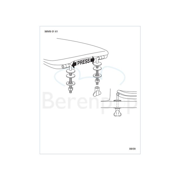 Villeroy en Boch Omnia Architectura 98M96101 toiletzitting met deksel wit *niet meer leverbaar*