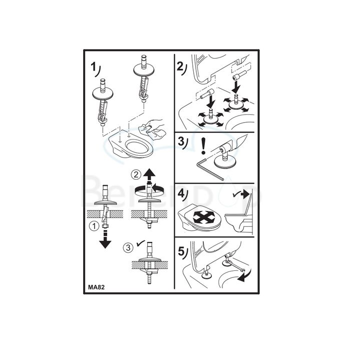 Villeroy en Boch (Omnia) Architectura 9M606101 toiletzitting met deksel wit