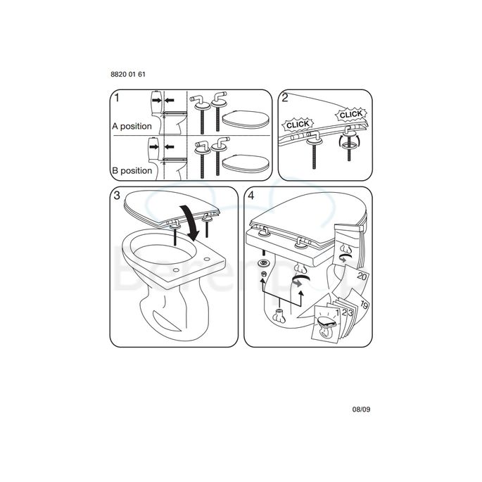 Villeroy en Boch Omnia Pro / O.Novo 88206101 toiletzitting (kinderzitting) met deksel wit *niet meer leverbaar*